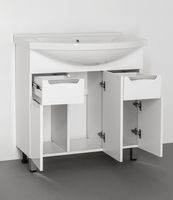 Тумба под раковину Style Line Жасмин 80 Белый глянец арт-ЛС-00000038 — фото 2, Тумбы под раковину