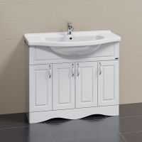 Тумба под раковину СанТа Верона 100 700114 Белая — фото 2, Тумбы под раковину