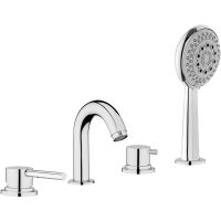 Смеситель на борт ванны Webert Elio EL850701015 Хром — фото 1, Смесители на борт ванны