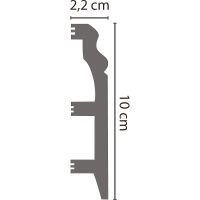 Плинтус Decomaster D232-71 2400x100x22 мм — фото 2, Плинтуса напольные