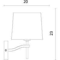 Настенный светильник Divinare Soprano 1341/02 AP-1 Белый Хром — фото 5, Светильники