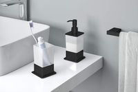 Дозатор жидкого мыла Excellent Riko DOEX.1616BL Черный — фото 2, Дозаторы