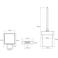 Ершик для унитаза Bemeta Via Хром арт-135013012 — фото 2, Ершики для унитаза