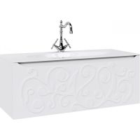 Тумба под раковину Clarberg Elegance 120 EL0112 подвесная Белая — фото 1, Тумбы под раковину