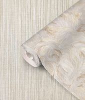 Обои Prima Italiana Colomba 80652 Винил на флизелине (1,06*10) Серый/Золото, Листья/Абстракция — фото 4, Обои для стен