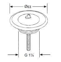 Товар: Выпуск для раковины Kludi 1041135-00 Хром - фото 2 Выпуск для раковины Kludi 1041135-00 Хром — фото 2, Прочие комплектующие для слива и канализации