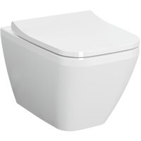Комплект унитаза с инсталляцией Vitra Integra Square 9856B003-7207 с сиденьем Микролифт и клавишей смыва Хром глянцевый — фото 2, Комплекты унитаз + инсталляция
