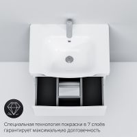 Товар: Тумба под раковину AM.PM Like 65 M80FHX0652WG подвесная Белая - фото 6 Тумба под раковину AM.PM Like 65 M80FHX0652WG подвесная Белая — фото 6, Мебель для ванной
