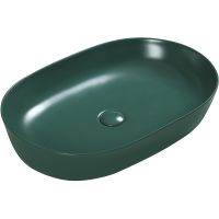 Раковина-чаша SantiLine 60 SL-1017G Зеленая матовая — фото 1, Раковины накладные