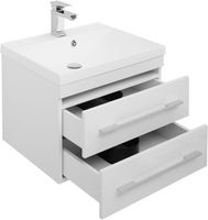 Тумба с раковиной Aquanet Нота 58 212800 подвесная Белая — фото 4, Тумбы с раковиной