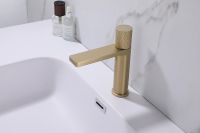 Смеситель для раковины Abber Rund AF8710G Золото матовое — фото 2, Смесители