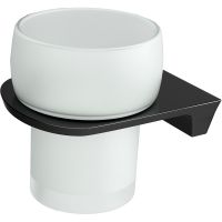 Стакан для зубных щеток WasserKRAFT Glan K-5128 Черный глянцевый — фото 1, Мыльницы