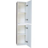 Шкаф пенал Bellezza Эмилия 30 R 4624802181017 подвесной Белый — фото 2, Пеналы для ванной комнаты