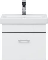 Тумба с раковиной Aquanet Верона 50 254066 подвесная Белый глянец — фото 2, Тумбы с раковиной