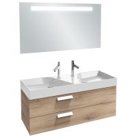 Тумба под раковину Jacob Delafon Rythmik 120 EB1305-E70 подвесная Арлингтонский дуб — фото 2, Тумбы под раковину