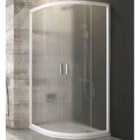 Душевой уголок Ravak Blix BLCP4-90 90x90 3B270100ZG профиль Белый стекло Grape — фото 1, Душевые уголки четверть круга