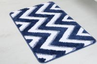 Коврик для ванной комнаты Fixsen River 800х500 FX-5004M Темно-синий — фото 3, Аксессуары для туалета