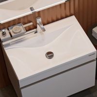 Раковина Velvex Pulsus 70 rkPUL.70-81 Белая — фото 1, Раковины встраиваемые сверху