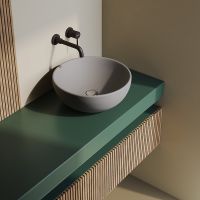 Раковина-чаша Berges Mascon 45 181062 Серая матовая — фото 3, Раковины накладные