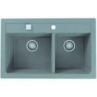 Кухонная мойка Alveus Granital Atrox 50 Concrete G81 790x500 1132001 Бетон — фото 1, Кухонные мойки