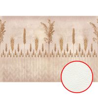 Фреска Ortograf Forma 32644 Фактура флок FLK Флизелин (4*2,7) Розовый/Бежевый, Листья/Абстракция — фото 1, Фрески