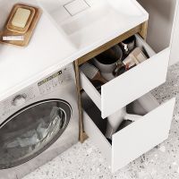 Товар: Тумба под раковину Aquaton Лондри 105 1A267001LHDY0 Дуб Кантри без фасада - фото 6 Тумба под раковину Aquaton Лондри 105 1A267001LHDY0 Дуб Кантри без фасада — фото 6, Тумбы под раковину