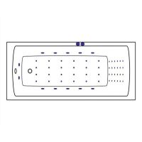 Товар: Акриловая ванна Excellent Aquaria 170x75 WAEX.AQU17.NANO.CR с гидромассажем - фото 8 Акриловая ванна Excellent Aquaria 170x75 WAEX.AQU17.NANO.CR с гидромассажем — фото 8, Ванны