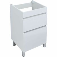 Тумба под раковину Aquanet Вега 110 329123 Белый глянец — фото 4, Мебель для ванной