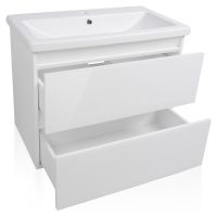 Тумба под раковину Style Line Даймонд 80 Люкс Plus подвесная Белый глянец арт-СС-00000483 — фото 4, Тумбы под раковину