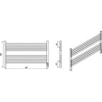 Электрический полотенцесушитель Laris Оливия ЧКЧ8 800x500 R 73207629 Черный муар — фото 10, Электрические полотенцесушители