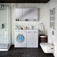 Тумба под раковину Runo Лира 120 УТ000003443 Белая — фото 7, Тумбы под раковину