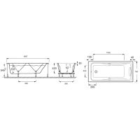 Товар: Акриловая ванна Jacob Delafon Odeon Up 170x75 E60491RU-00 без гидромассажа - фото 4 Акриловая ванна Jacob Delafon Odeon Up 170x75 E60491RU-00 без гидромассажа — фото 4, Акриловые ванны