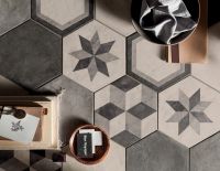 Керамогранит Marca Corona Terra Nero Esagono 21,6х25 см — фото 2, Керамогранит