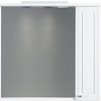 Зеркало со шкафом Damixa RedBlu Palace One 75 M41MPR0751WG с подсветкой Белый — фото 1, Мебель для ванной