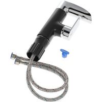 Смеситель для раковины Orange OneLife P08-921b Черный матовый Хром глянцевый — фото 4, Смесители для раковины