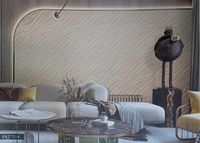 Обои Bernardo Bartalucci Brigida 84270-2 Флизелин (1,06*10,05) Бежевый, Абстракция — фото 2, Обои для стен