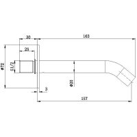 Излив для смесителя Allen Brau Priority 5.31A18-31 Черный матовый — фото 4, Изливы