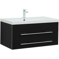 Товар: Тумба под раковину Aquanet Верона 90 272429 подвесная Черная матовая - фото 4 Тумба под раковину Aquanet Верона 90 272429 подвесная Черная матовая — фото 4, Мебель для ванной