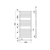 Водяной полотенцесушитель Ravak Degree 50х120 X04000083667 Хром — фото 4, Водяные полотенцесушители