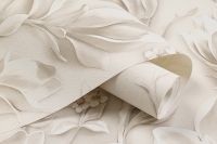 Обои Артекс Absolute 10981-03 Винил на флизелине (1,06*10,05) Бежевый, Цветы/Листья — фото 3, Обои для стен