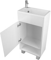 Товар: Тумба с раковиной 1MarKa Lira 40Н L У85921 Белая глянцевая - фото 3 Тумба с раковиной 1MarKa Lira 40Н L У85921 Белая глянцевая — фото 3, Мебель для ванной