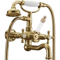 Смеситель для ванны Boheme Medici Presente 313-MR-W Бронза — фото 1, Смесители