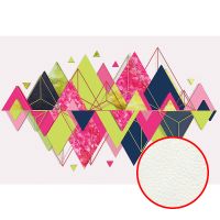 Фреска Ortograf Forma 32672 Фактура флок FLK Флизелин (4*2,7) Белый/Разноцветный, Геометрия/Абстракция — фото 1, Фрески