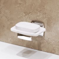 Мыльница AM.PM Gem A9034200 Хром Белая — фото 6, Мыльницы