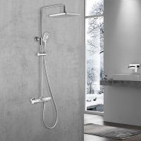 Душевая система Vincea Next VSFS-1N1TCH с термостатом Хром — фото 2, Душевые стойки