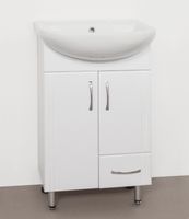 Тумба под раковину Style Line Эко Стандарт 10 Ладога 50 Белый глянец арт-ЛС-00000095 — фото 3, Тумбы под раковину