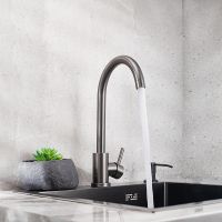 Смеситель для кухни Ростовская Мануфактура Сантехники SUS124PVD-017F Графит — фото 9, Смесители