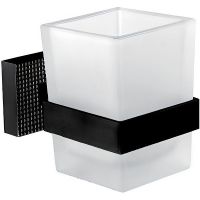 Стакан для зубных щеток Cezares Prizma PRIZMA-TUMS-NOP Черный матовый — фото 1, Стаканы для зубных щеток