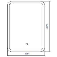 Товар: Зеркало Silver Mirrors Стив 80 ФР-00001800 с подсветкой с сенсорным выключателем и диммером - фото 5 Зеркало Silver Mirrors Стив 80 ФР-00001800 с подсветкой с сенсорным выключателем и диммером — фото 5, Зеркала в ванную комнату