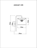 Товар: Настенный светильник Artelamp Rupert A5024AP-1PB Белый Полированная медь - фото 4 Настенный светильник Artelamp Rupert A5024AP-1PB Белый Полированная медь — фото 4, Светильники
